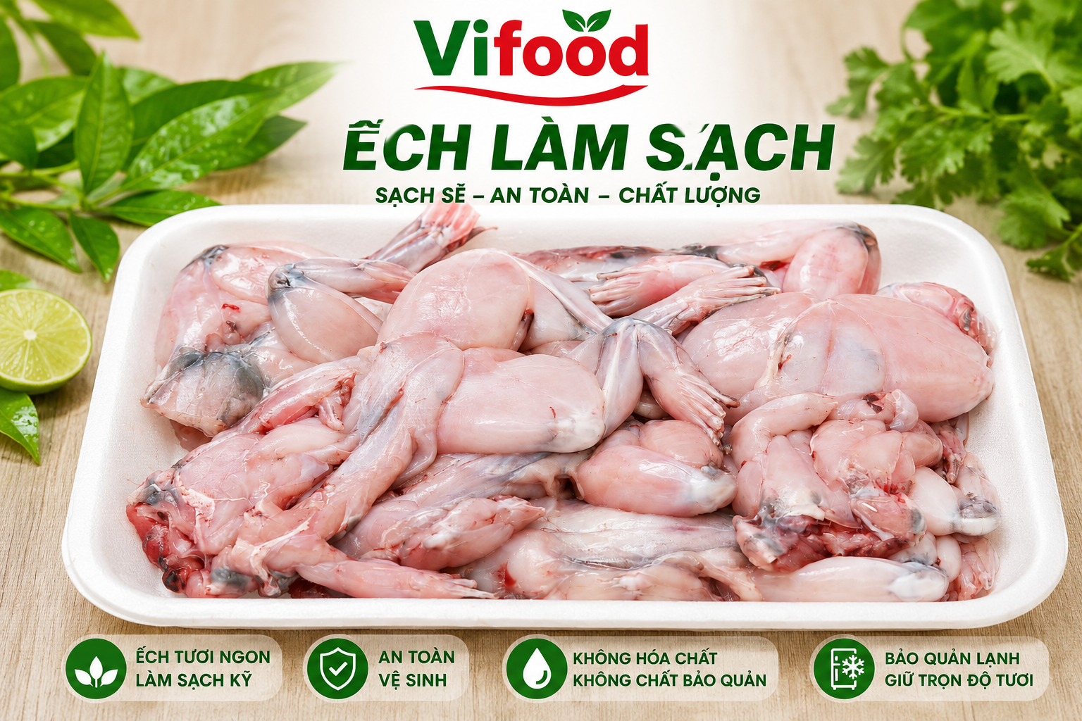 Giá Ếch Làm Sạch Hôm Nay Mới Nhất 2026 | Ếch Sơ Chế Giá Sỉ & Lẻ