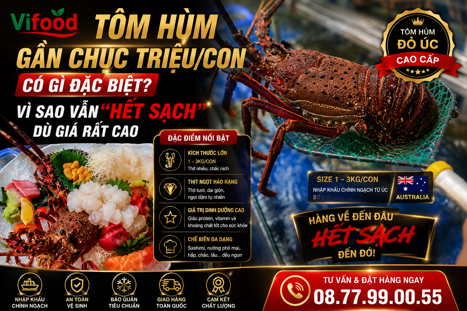 Tôm Hùm Gần Chục Triệu/Con Có Gì Đặc Biệt? Vì Sao Luôn “Hết Hàng” Nhanh?
