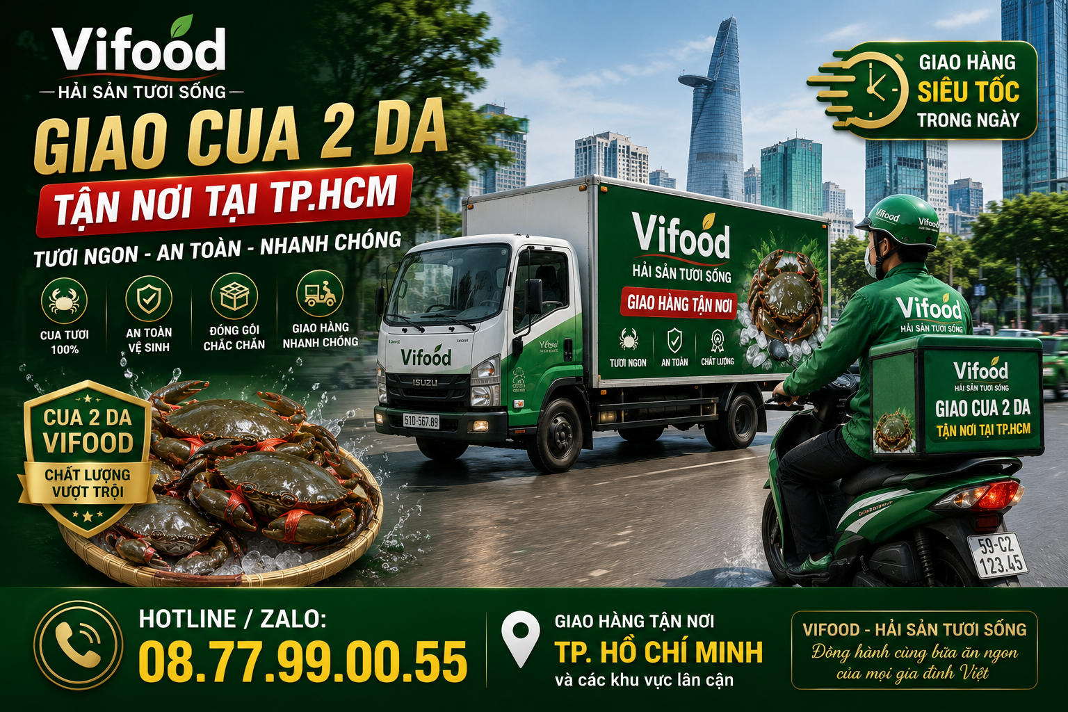 Bán Cua 2 Da (Cua Cốm) Cho Nhà Hàng Tại TPHCM