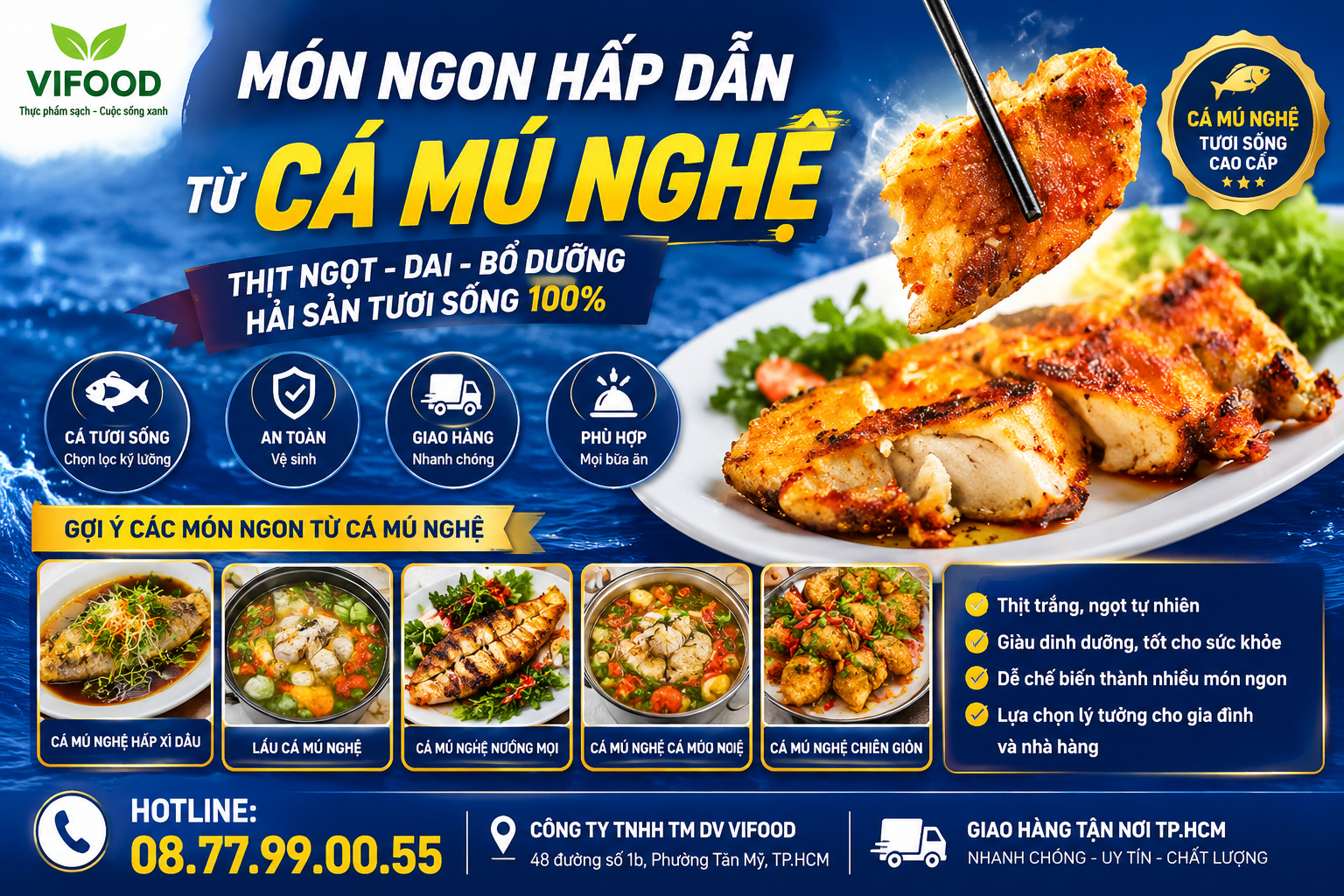 Món Ngon Hấp Dẫn Từ Cá Mú Nghệ