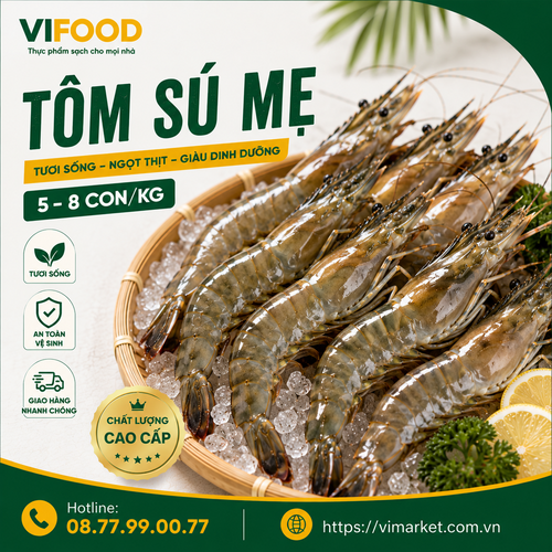 Tôm Sú Mẹ (5 - 8 con/kg)