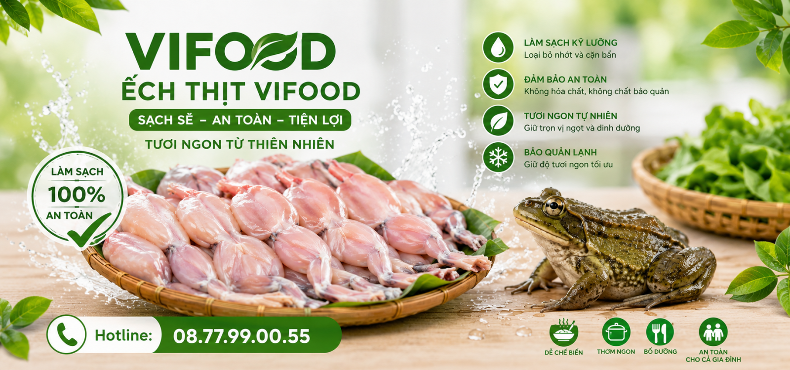 Địa Chỉ Bán Ếch Thịt Giá Sỉ