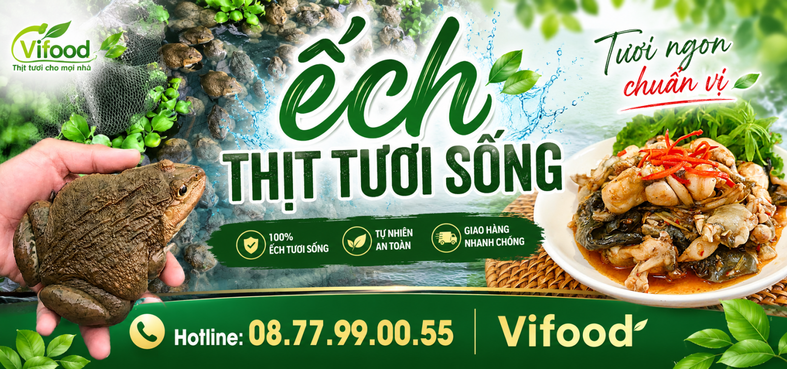 Giá Ếch Làm Sạch Hôm Nay Mới Nhất 2026 | Ếch Sơ Chế Giá Sỉ & Lẻ