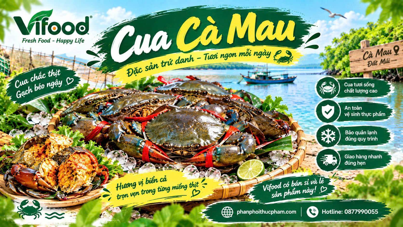 Mua Cua Cà Mau TPHCM Tươi Sống, Giá Rẻ Ship Trong Ngày