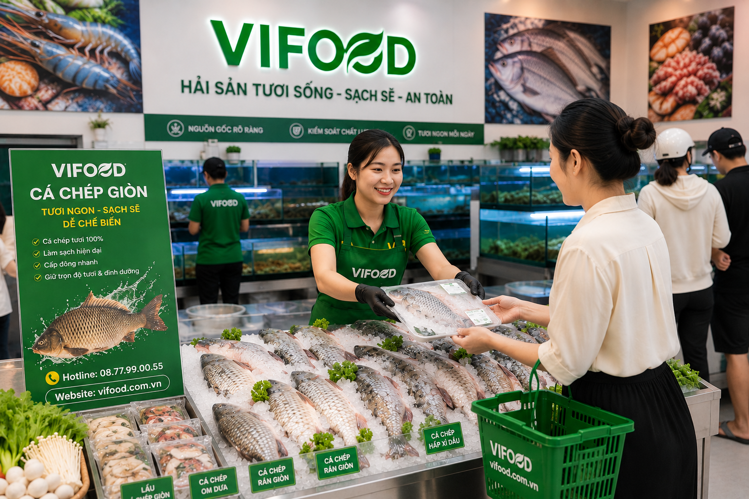 VIFOOD cung cấp cá chép tươi cá chép giòn tại TPHCM