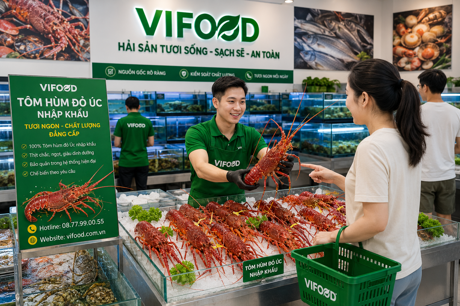 VIFOOD Cung Cấp Tôm Hùm Đỏ Úc