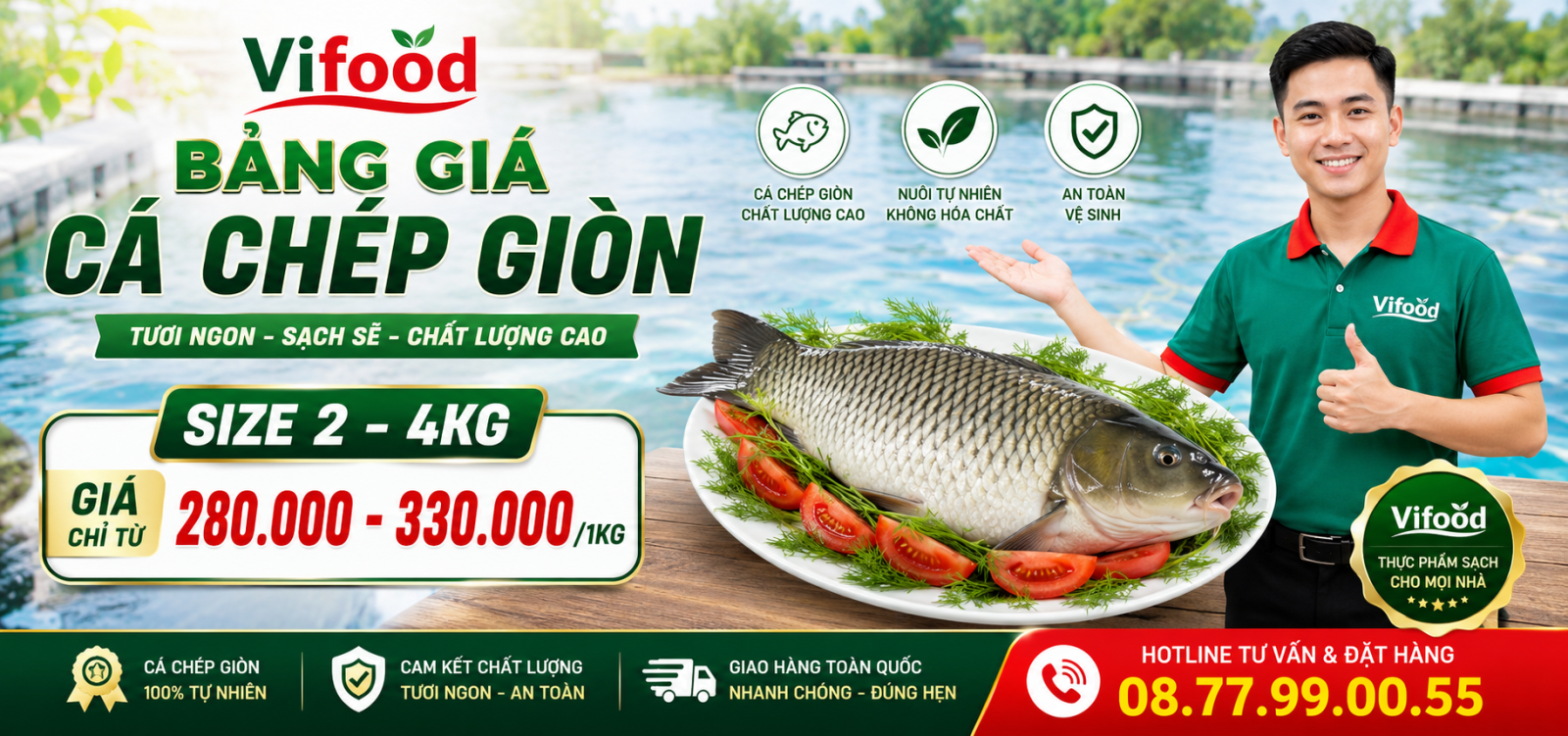 Bảng giá cá chép giòn tại TP.HCM