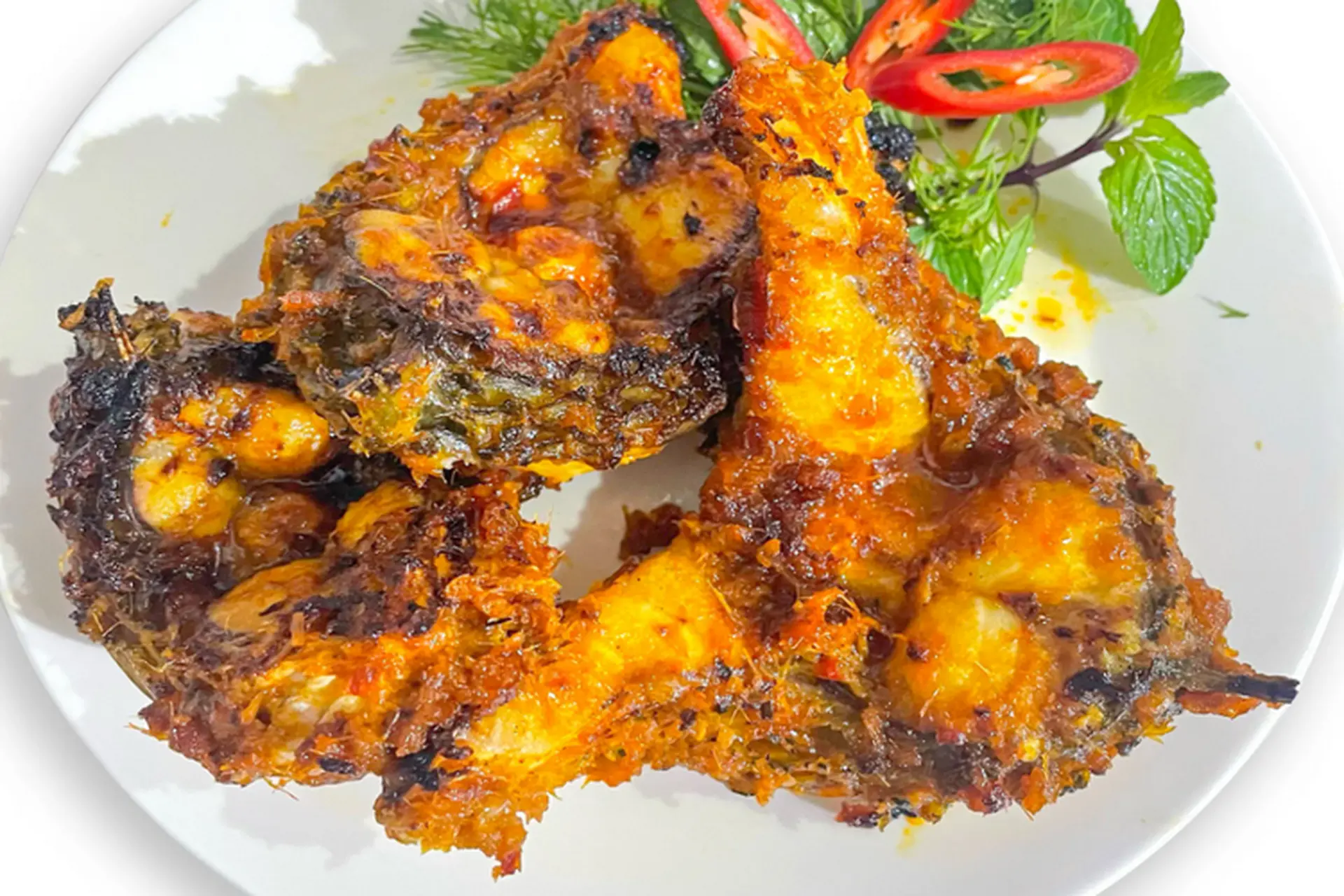 Cá chép giòn nướng muối ớt