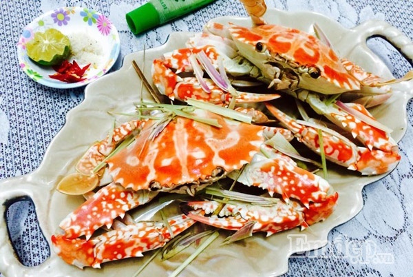 Ghẹ hấp bia sả