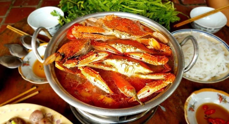 Lẩu ghẹ hải sản
