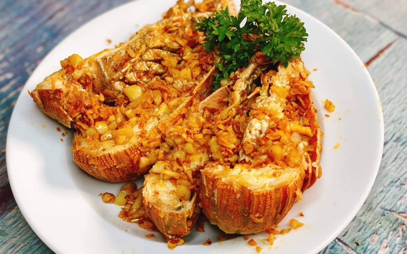 Tôm mũ ni nướng bơ tỏi