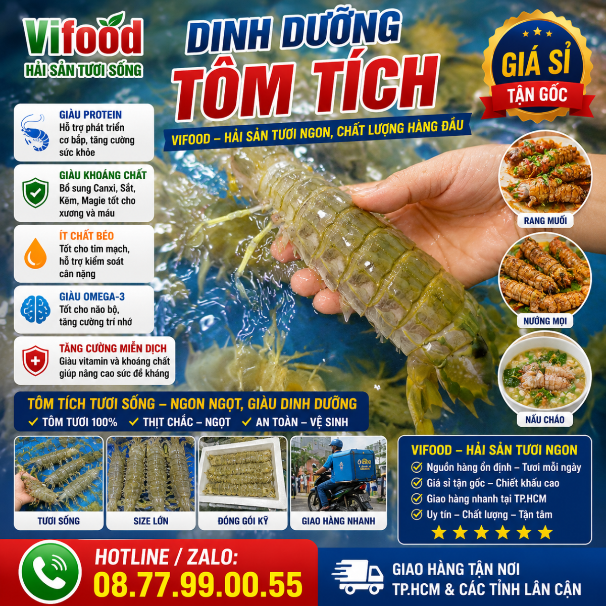 Dinh dưỡng tôm tích