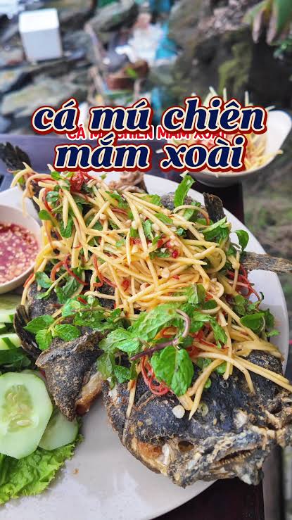 Cá mú nghệ chiên nước mắm