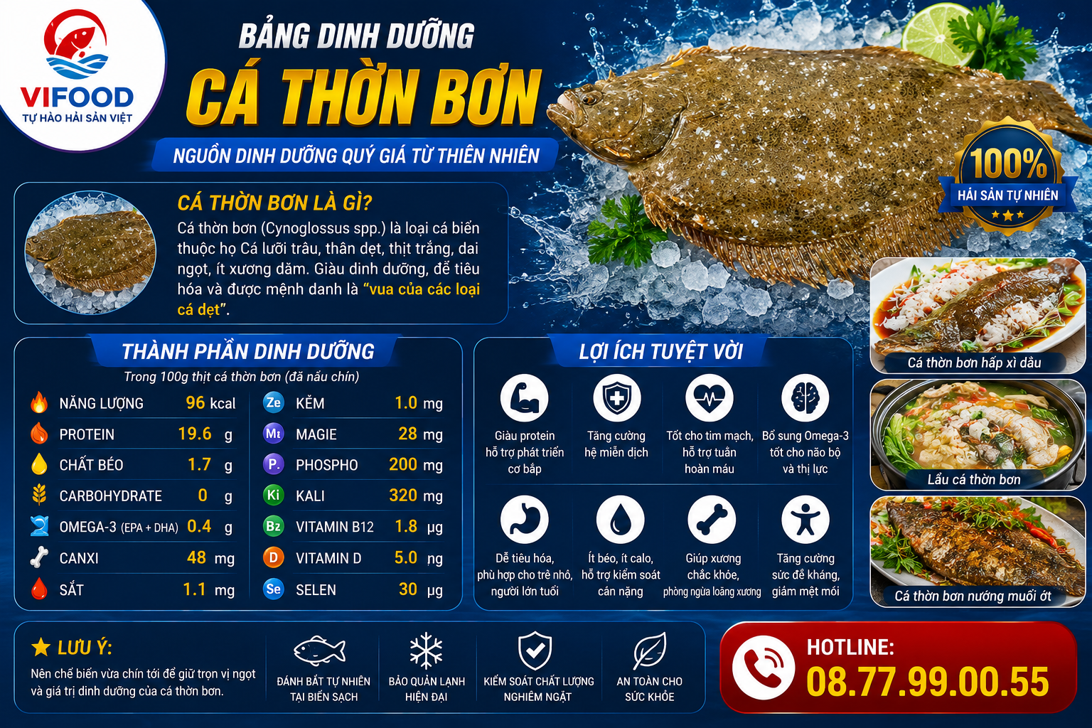 Dinh dưỡng cá thờn bơn