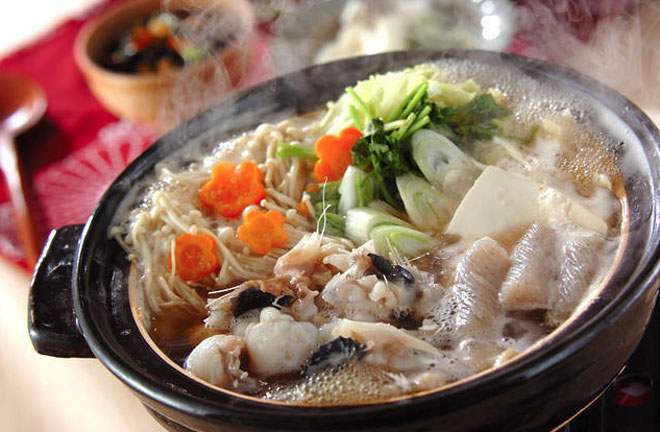 Thành phẩm lẩu cá thờn bơn