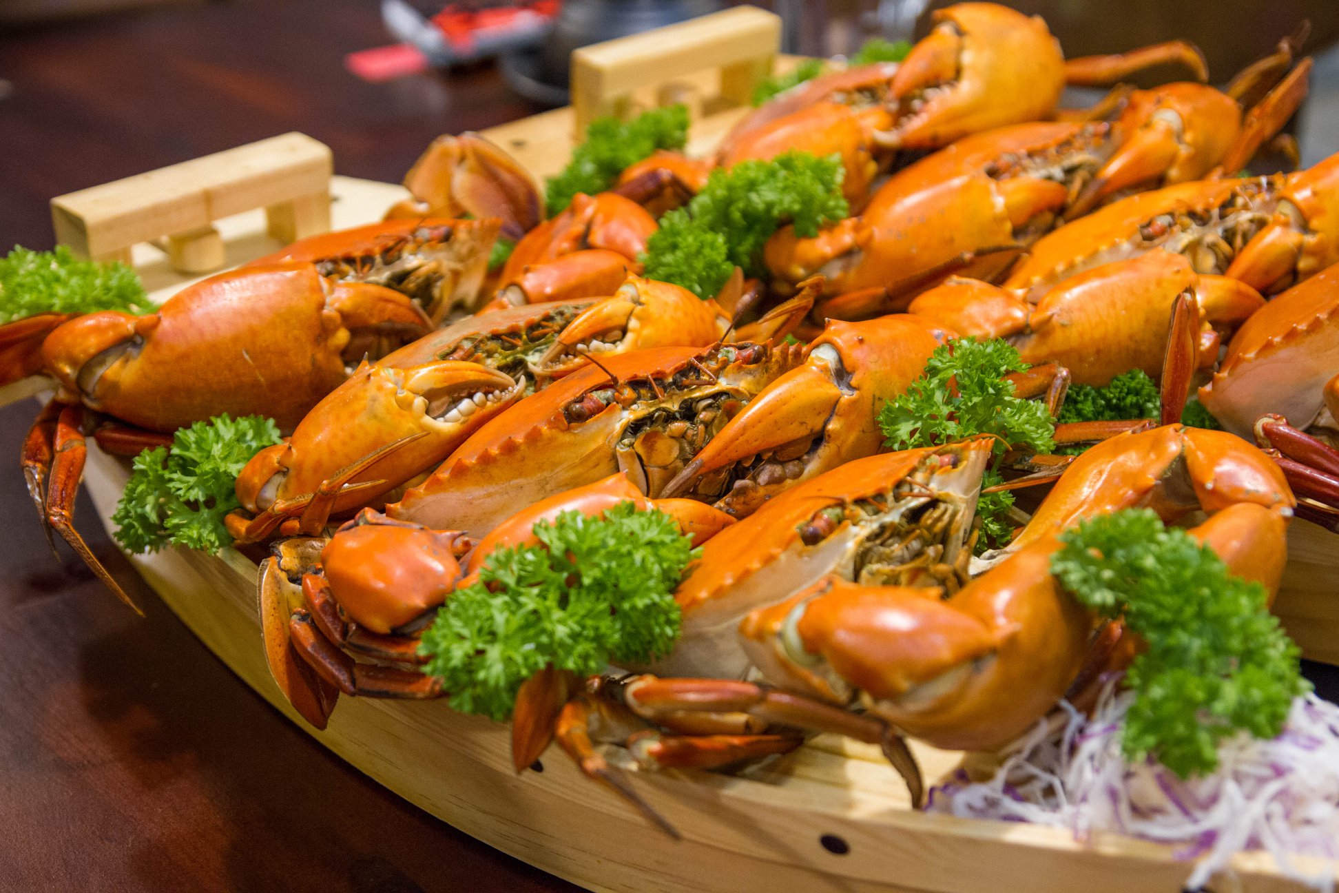 Cua Cà Mau hấp bia sả