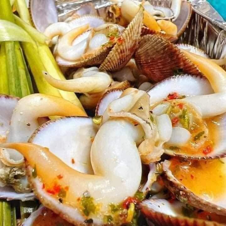 Sò dương hấp sả